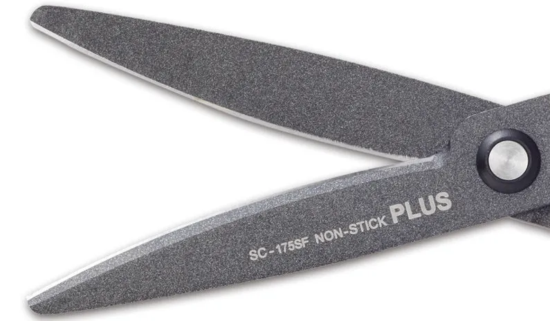 Plus Scissors Fluorine-coated SC-175SF White/Grey