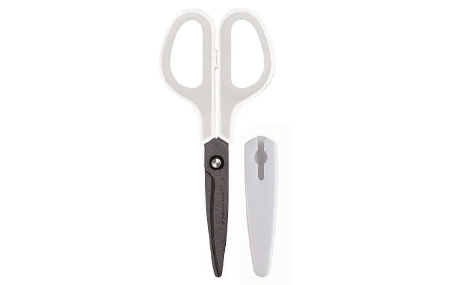 Plus Scissors Fluorine-coated SC-175SF White/Grey