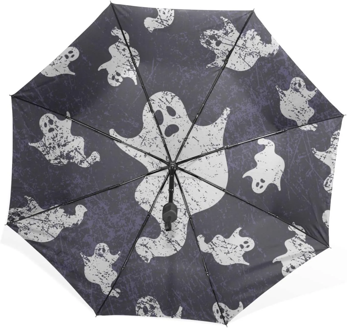 Poeticcity Rain Travel Umbrella, Hand Open Close Windproof Waterproof Folding Umbrella, Compact Canopy Strong Ray Parasol Umbrella