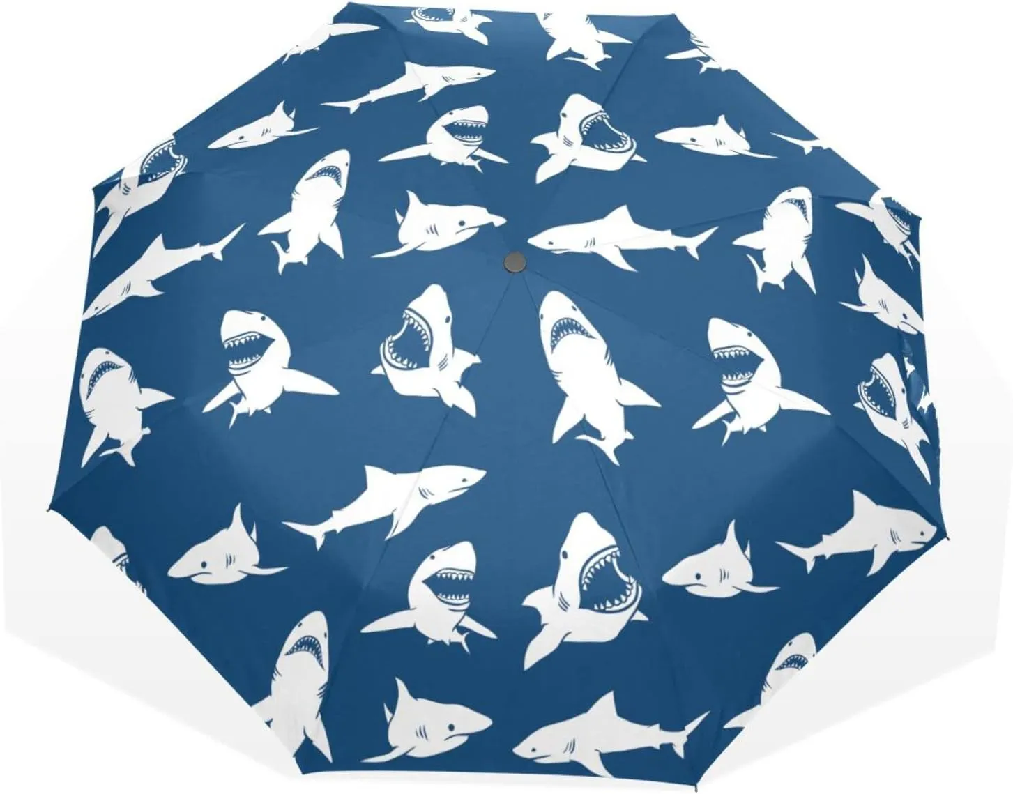 Poeticcity Rain Travel Umbrella, Hand Open Close Windproof Waterproof Folding Umbrella, Compact Canopy Strong Ray Parasol Umbrella
