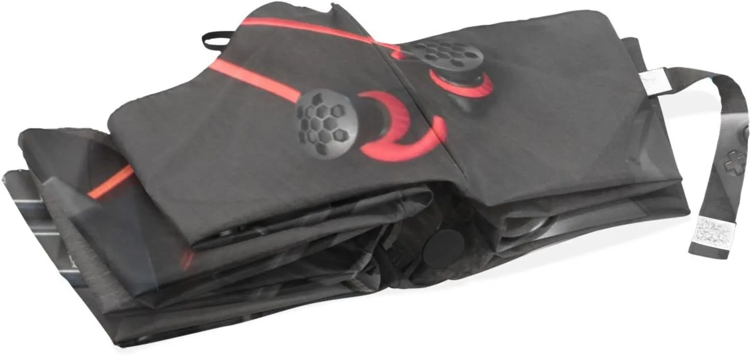 Poeticcity Rain Travel Umbrella, Hand Open Close Windproof Waterproof Folding Umbrella, Compact Canopy Strong Ray Parasol Umbrella