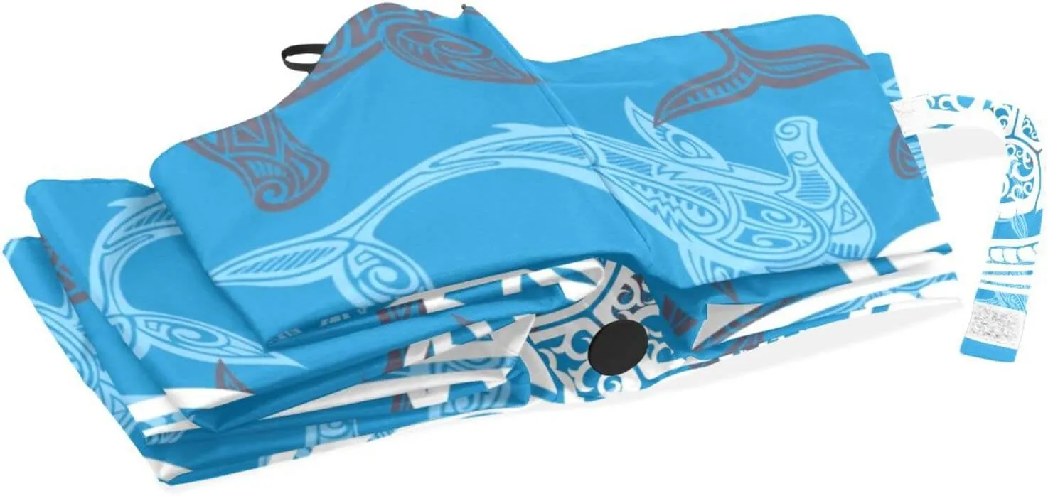 Poeticcity Rain Travel Umbrella, Hand Open Close Windproof Waterproof Folding Umbrella, Compact Canopy Strong Ray Parasol Umbrella