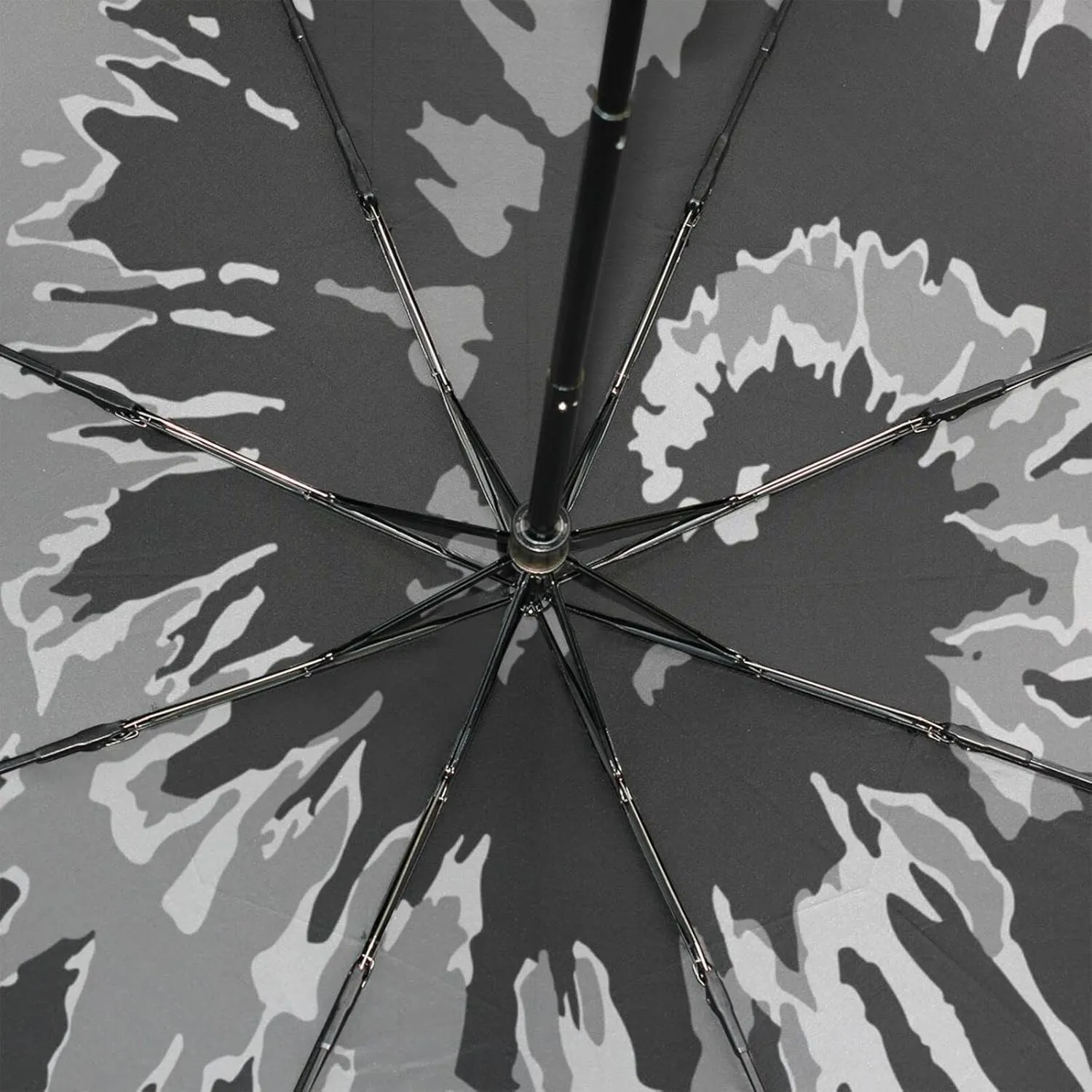 Poeticcity Rain Travel Umbrella, Hand Open Close Windproof Waterproof Folding Umbrella, Compact Canopy Strong Ray Parasol Umbrella