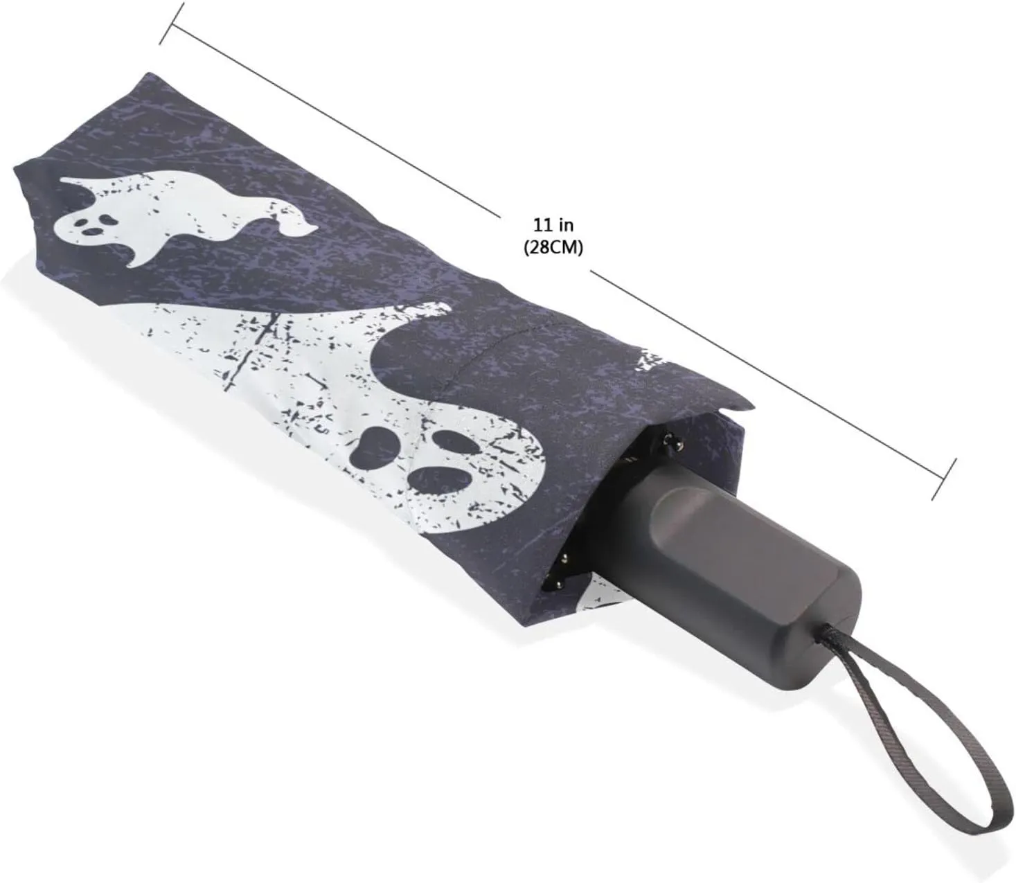 Poeticcity Rain Travel Umbrella, Hand Open Close Windproof Waterproof Folding Umbrella, Compact Canopy Strong Ray Parasol Umbrella