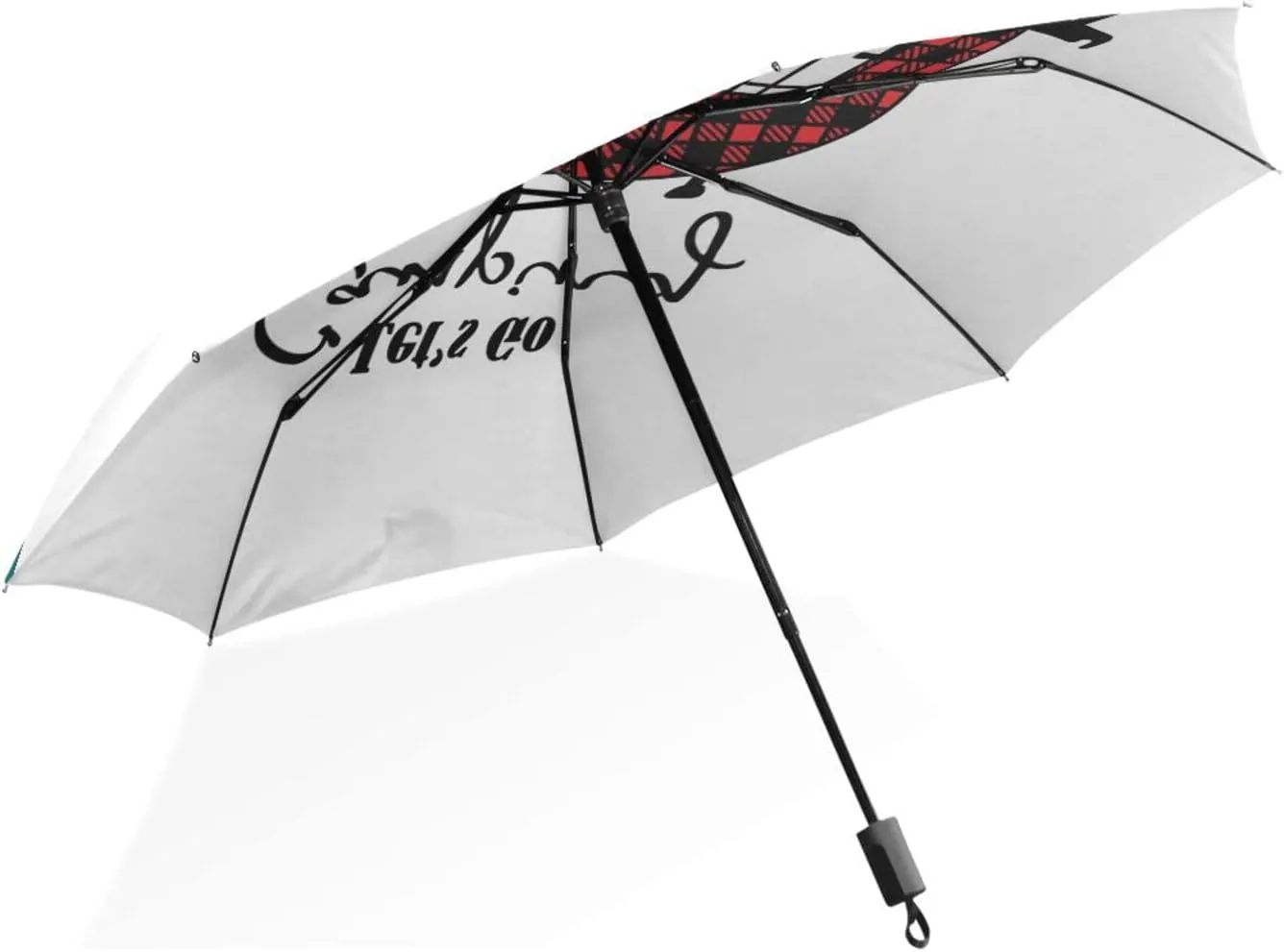 Poeticcity Rain Travel Umbrella, Hand Open Close Windproof Waterproof Folding Umbrella, Compact Canopy Strong Ray Parasol Umbrella