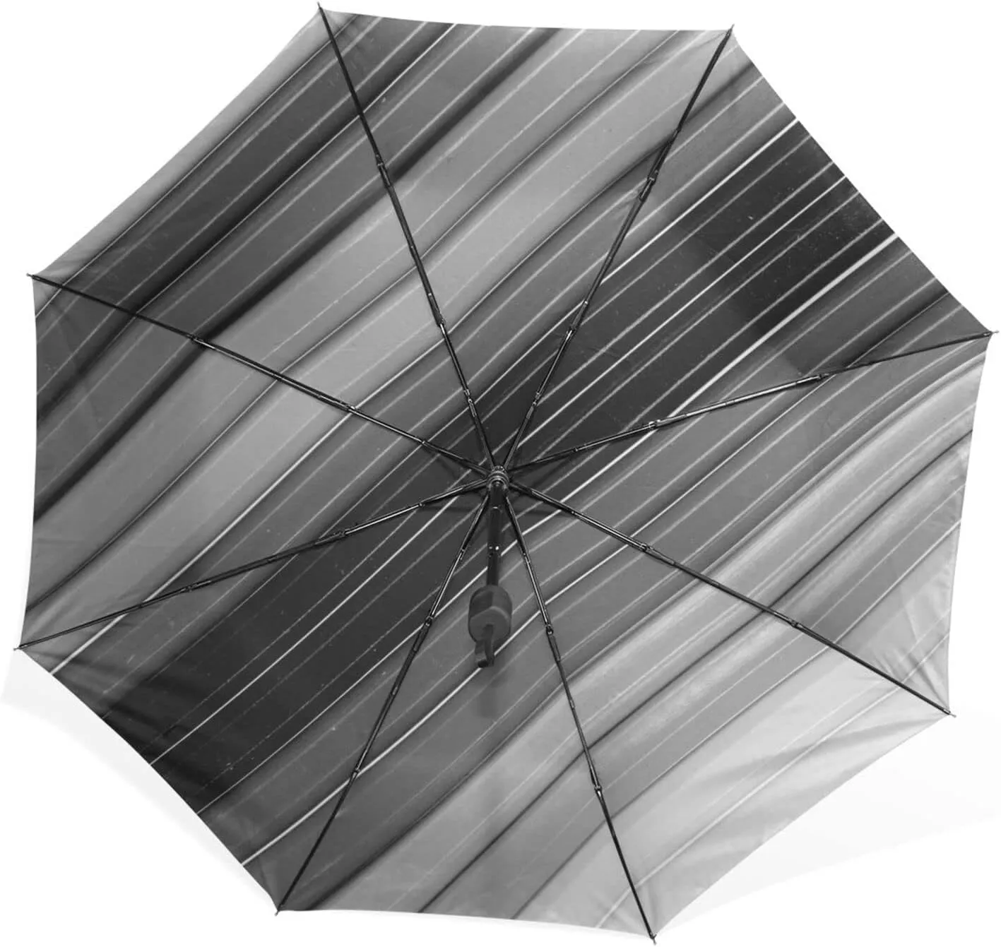 Poeticcity Rain Travel Umbrella, Hand Open Close Windproof Waterproof Folding Umbrella, Compact Canopy Strong Ray Parasol Umbrella