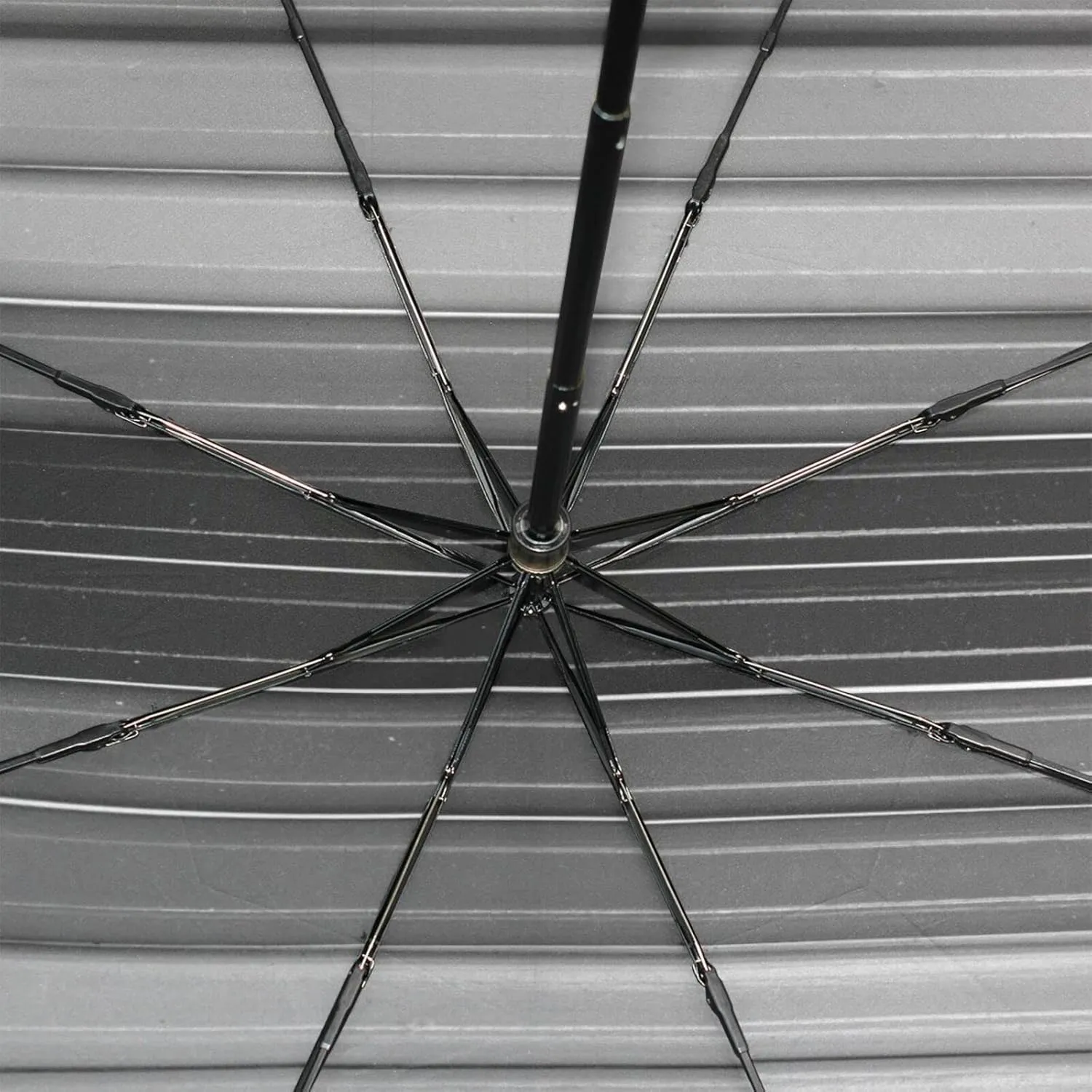 Poeticcity Rain Travel Umbrella, Hand Open Close Windproof Waterproof Folding Umbrella, Compact Canopy Strong Ray Parasol Umbrella