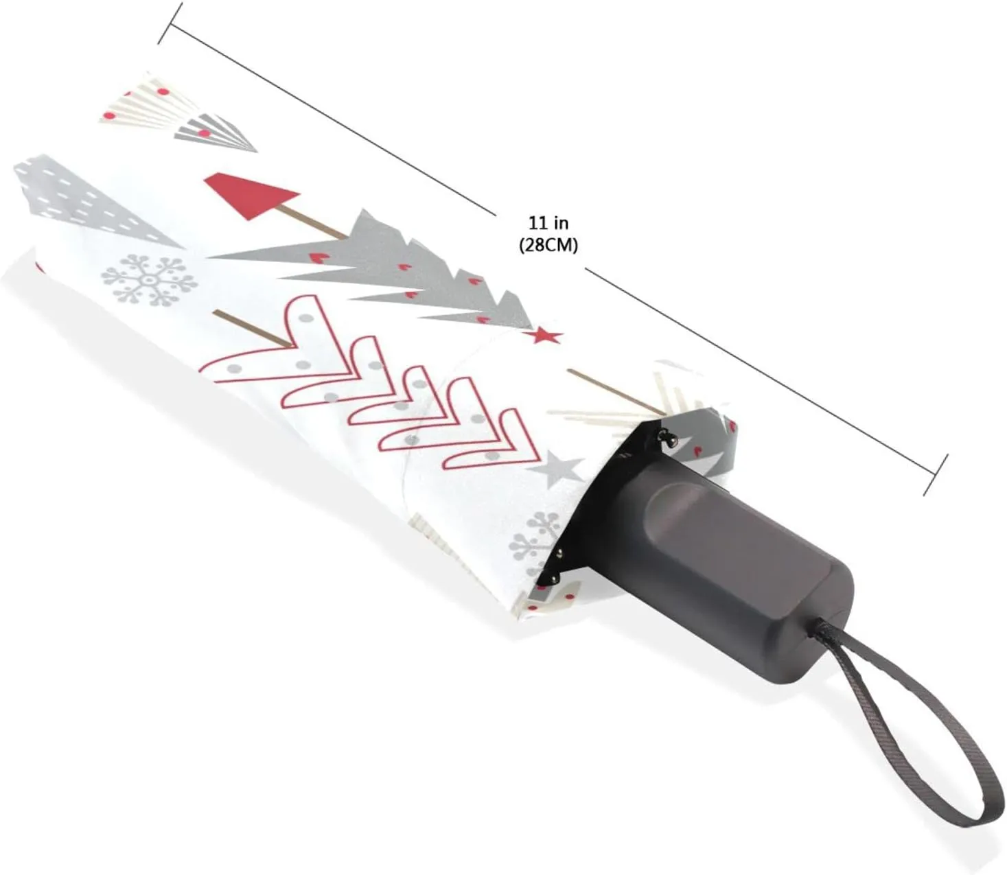 Poeticcity Rain Travel Umbrella, Hand Open Close Windproof Waterproof Folding Umbrella, Compact Canopy Strong Ray Parasol Umbrella