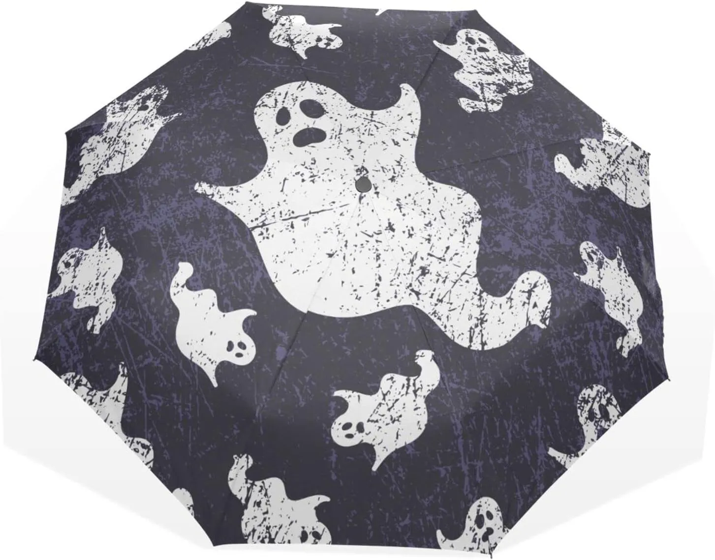 Poeticcity Rain Travel Umbrella, Hand Open Close Windproof Waterproof Folding Umbrella, Compact Canopy Strong Ray Parasol Umbrella