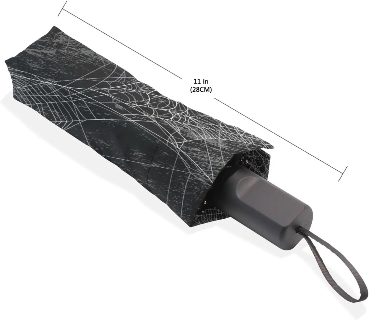 Poeticcity Rain Travel Umbrella, Hand Open Close Windproof Waterproof Folding Umbrella, Compact Canopy Strong Ray Parasol Umbrella