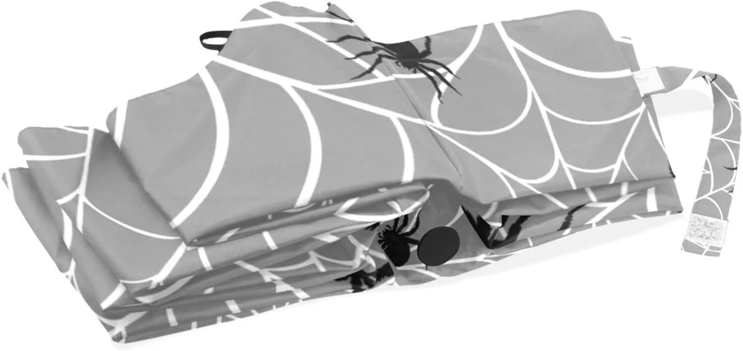 Poeticcity Rain Travel Umbrella, Hand Open Close Windproof Waterproof Folding Umbrella, Compact Canopy Strong Ray Parasol Umbrella