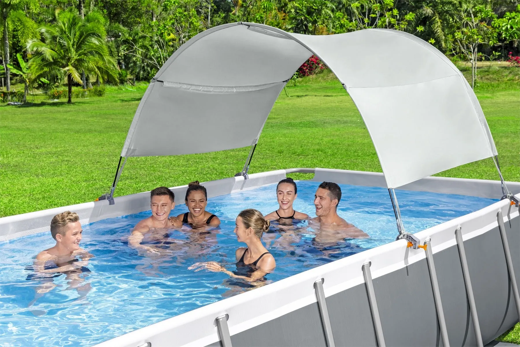 Pool Canopy for Above Ground Pool UPF 40  Sun Protection