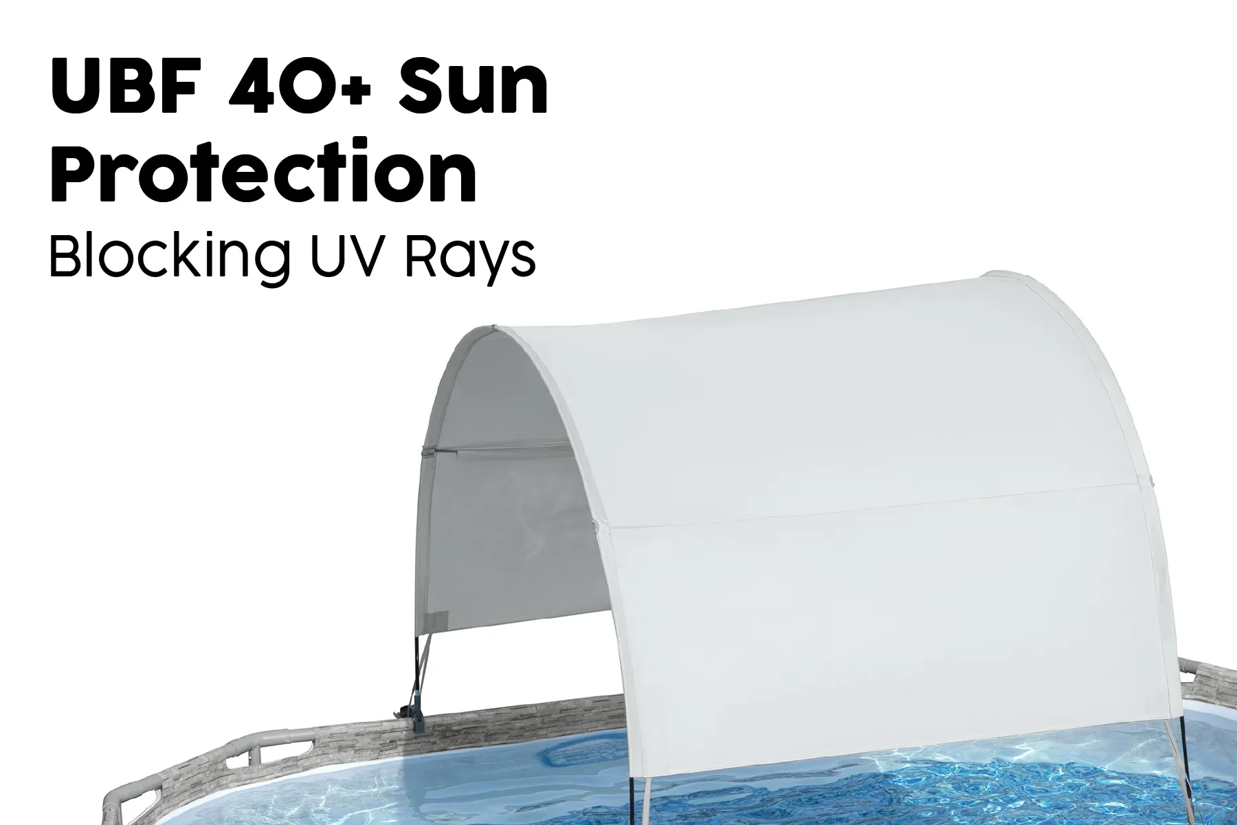Pool Canopy for Above Ground Pool UPF 40  Sun Protection