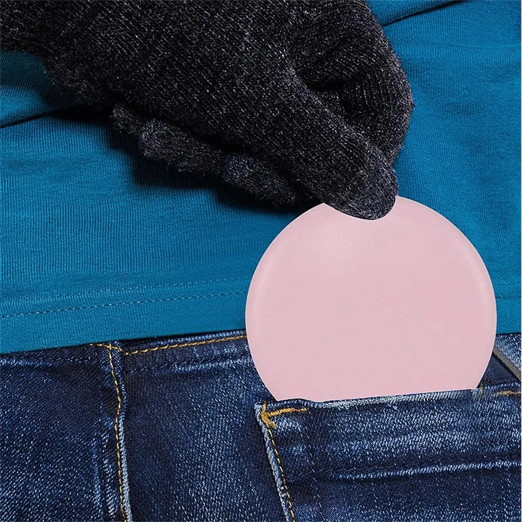 Portable LED Light Makeup Mirror Dresser Compact Light Makeup Pocket Mirror Makeup Hand Folding Mirror, 9*1.8cm
