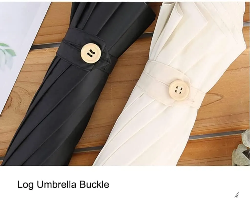 Portable Umbrella for Travel Golf Umbrella Handmade Bamboo Stick Umbrella Windproof Rainproof Chinese Style Canopy Vented Manual Umbrella Umbrella Outdoor(Black)