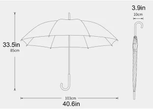 Portable Umbrella for Travel Umbrella Large Stick Umbrella Windproof Waterproof Solid Color Rain Canopy Vented Cane Umbrella Umbrella Outdoor(Pink)