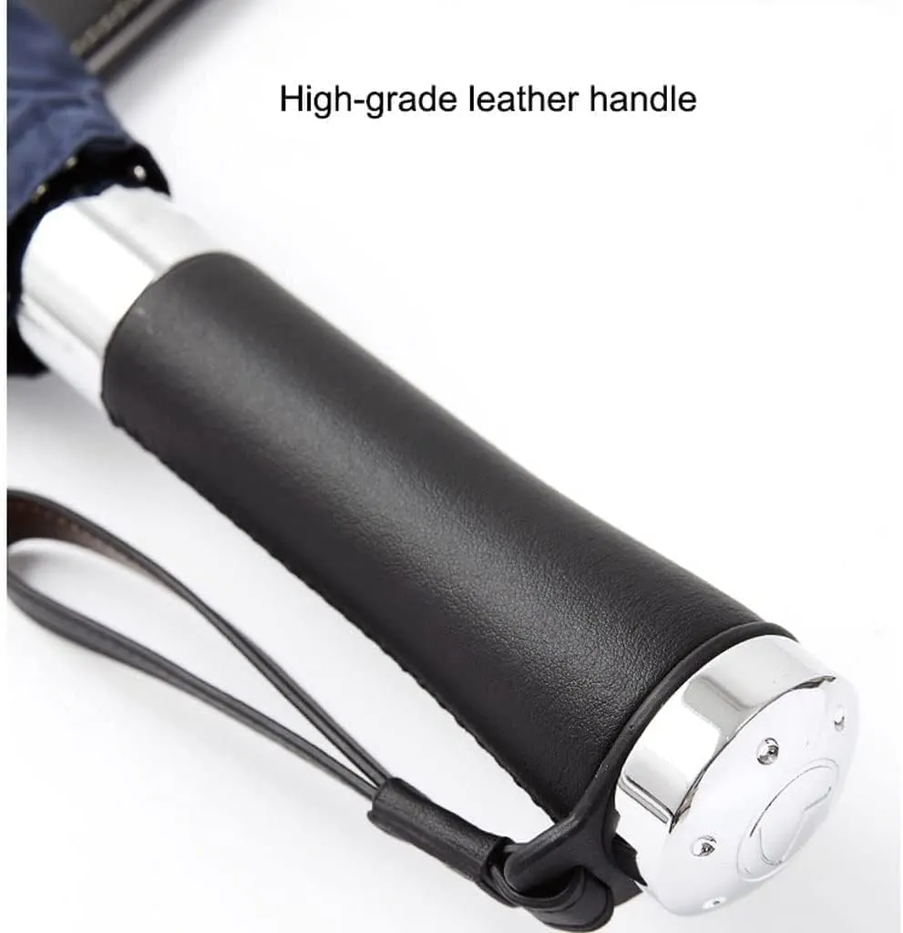 Portable Umbrella for Travel Windproof Large Stick Umbrella with Umbrella Cover Durable Portable Canopy Vented Umbrella Umbrella Outdoor(Blue)
