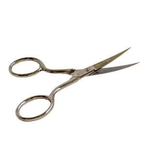 Premax Curved Blade 4 Inch/10.16cm Nickel Plated Embroidery Scissors