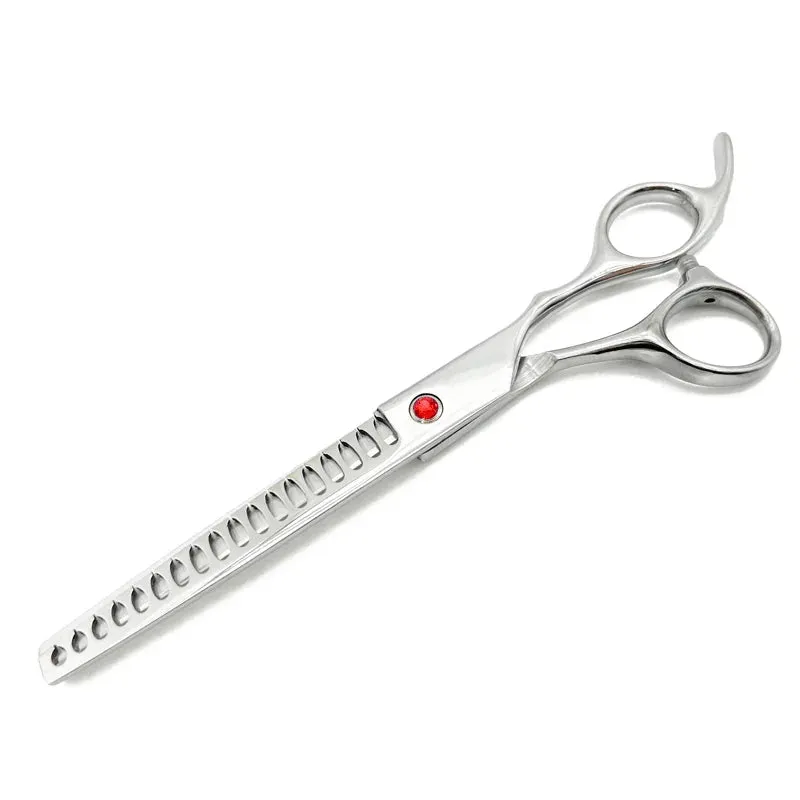 Professional 7-inch Curved Pet Grooming Scissors for Dogs