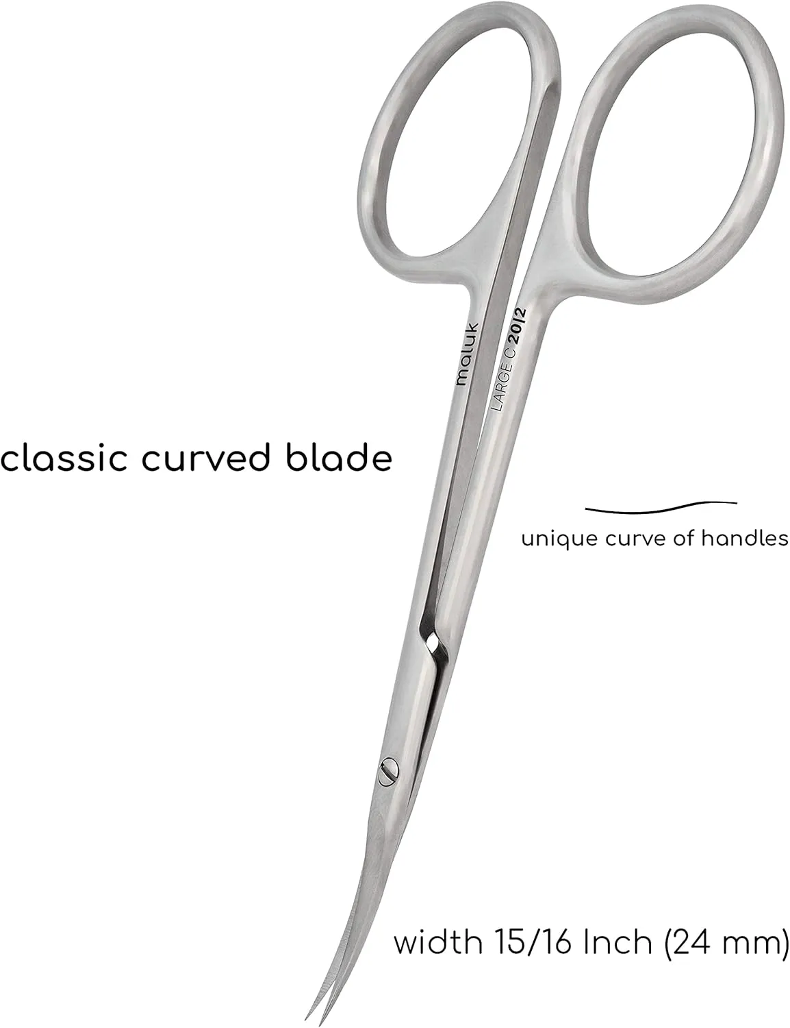 Professional Cuticle Scissors Maluk Curved