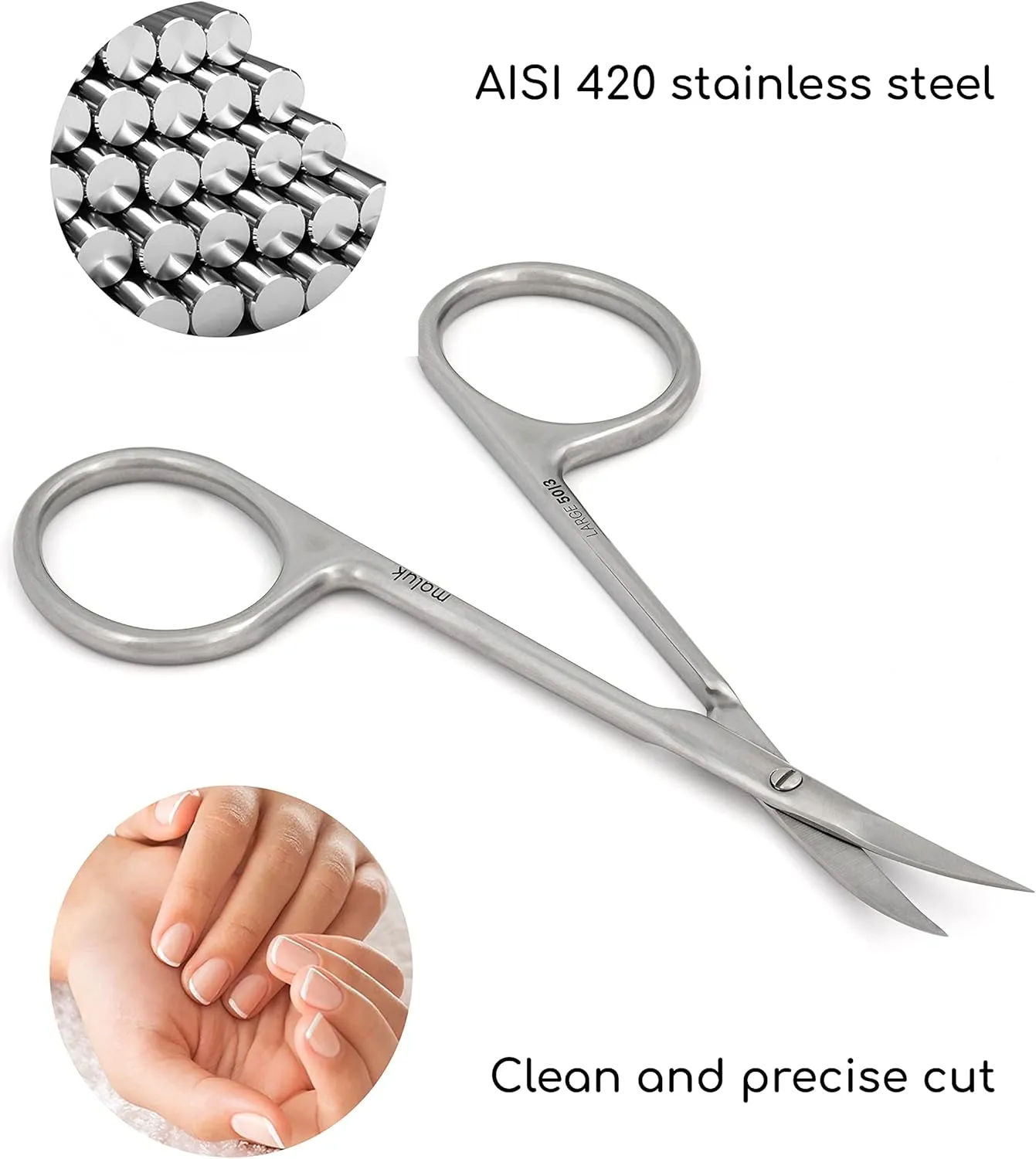 Professional Cuticle Scissors Maluk Large