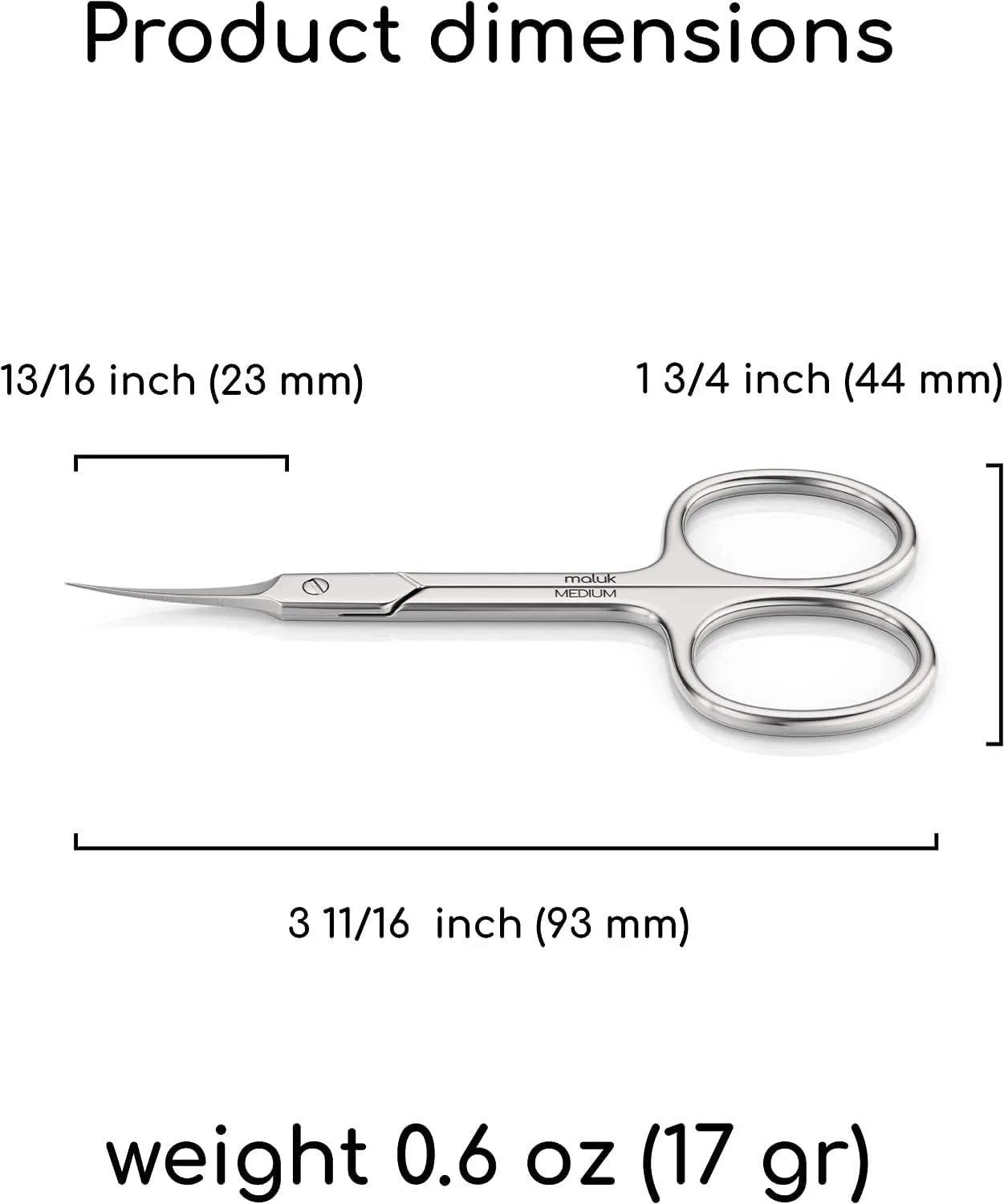 Professional Cuticle Scissors Maluk Medium