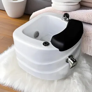 Professional Pedicure Spa Basin with LED Light, Portable Pedicure Foot Bathtub, Bath Massager with Heat and Jets, for Stress Relief for Men & Women (20in)