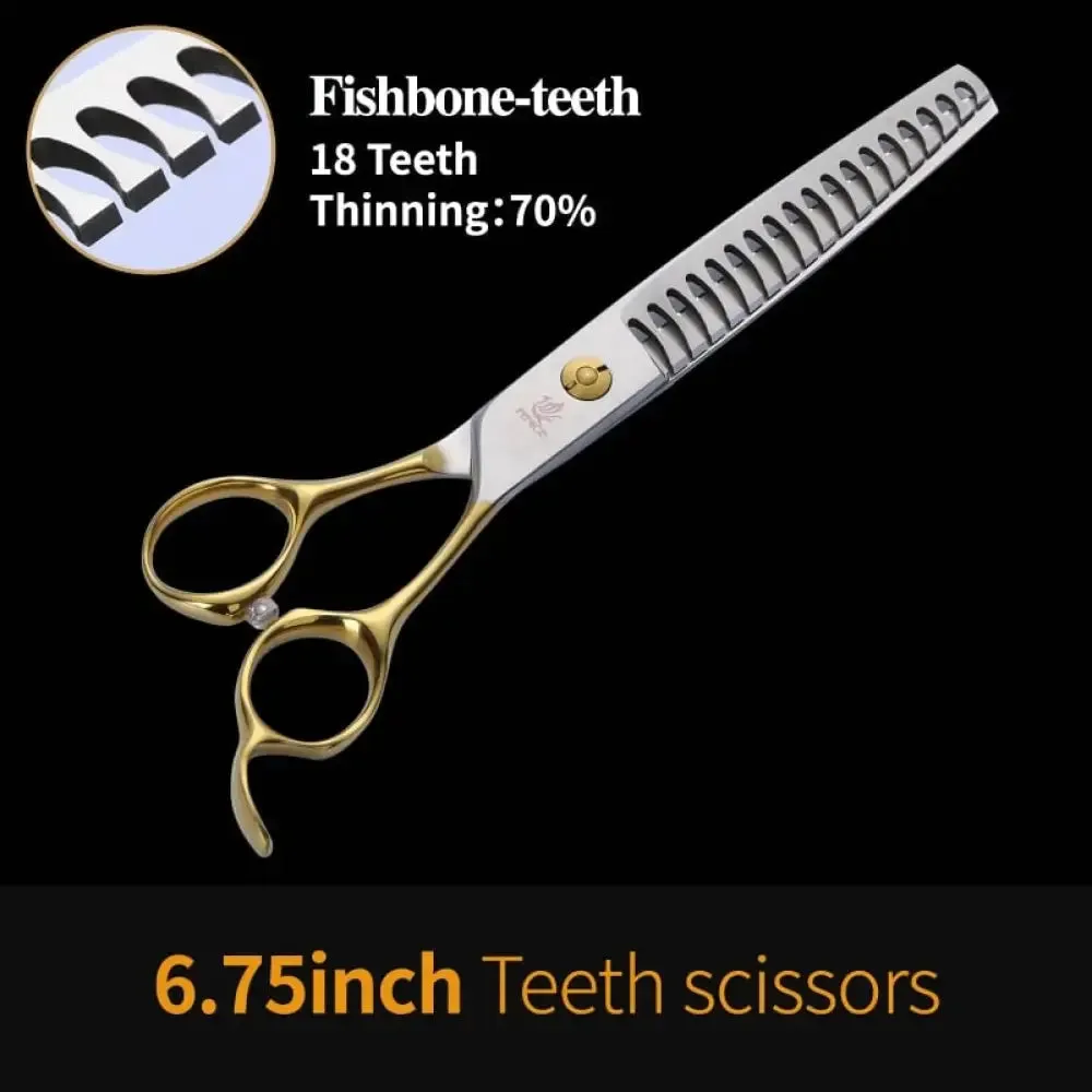 Professional Pet Scissors Straight&thinning&curved Grooming Shears Tool Set