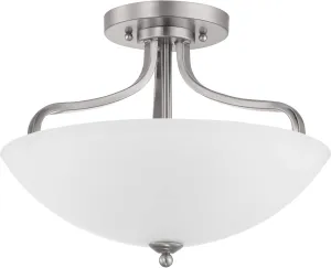 Progress Lighting Laird Collection Three-Light Semi-Flush Convertible