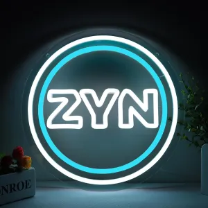 Pugna Z.Y.N Neon Signs for Wall Decor Neon Lights for Bedroom Led Business Signs Suitable for Man Cave Bar Pub Restaurant Christmas Gift Art