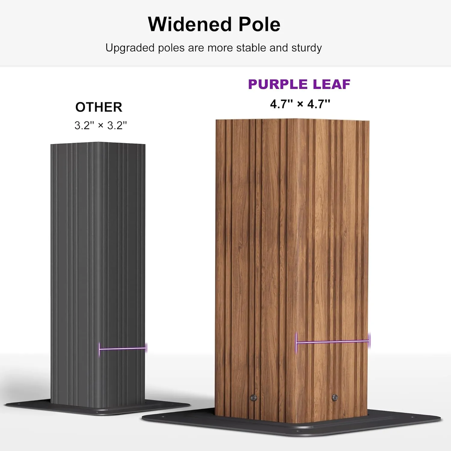 PURPLE LEAF 10' X 12' Outdoor Hardtop Gazebo for Patio Galvanized Steel Double Roof Permanent Canopy Teak Finish Coated Aluminum Frame Pavilion Gazebo with Netting