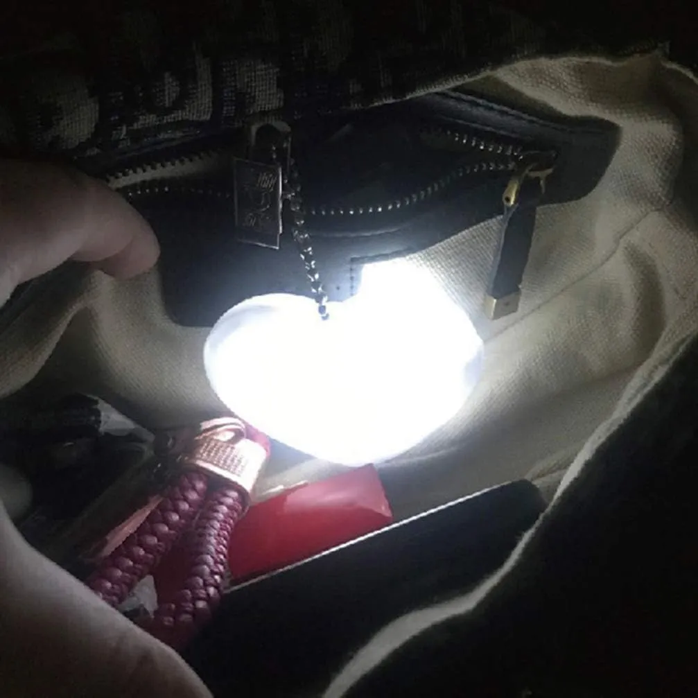 Purse Light Handbag Light Sensor Heart Shape Bag Illuminator Hanging Night Light for Women Ladies Girls … (Love)