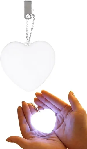 Purse Light Handbag Light Sensor Heart Shape Bag Illuminator Hanging Night Light for Women Ladies Girls … (Love)