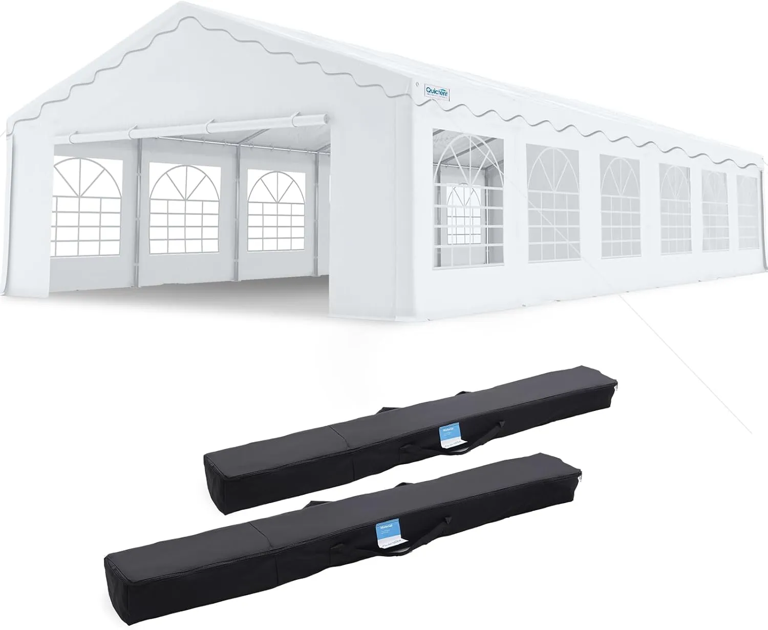 Quictent 20x40ft Party Tent Heavy Duty Outdoor Large Canopy Tent Carport Wedding Event Shelter BBQ Wedding Tents for Parties with Storage Bags carpas para Fiestas