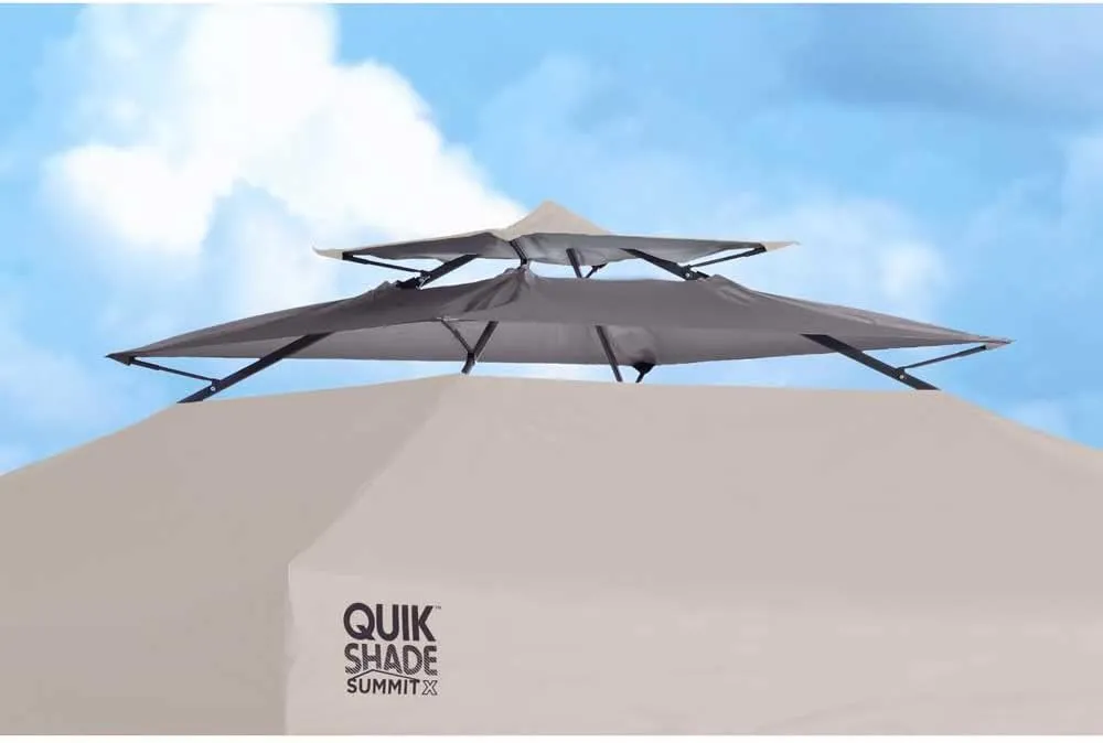 Quik Shade Summit Instant Canopy with Adjustable Dual Half Awnings