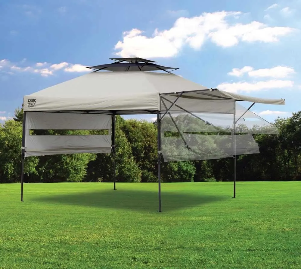 Quik Shade Summit Instant Canopy with Adjustable Dual Half Awnings