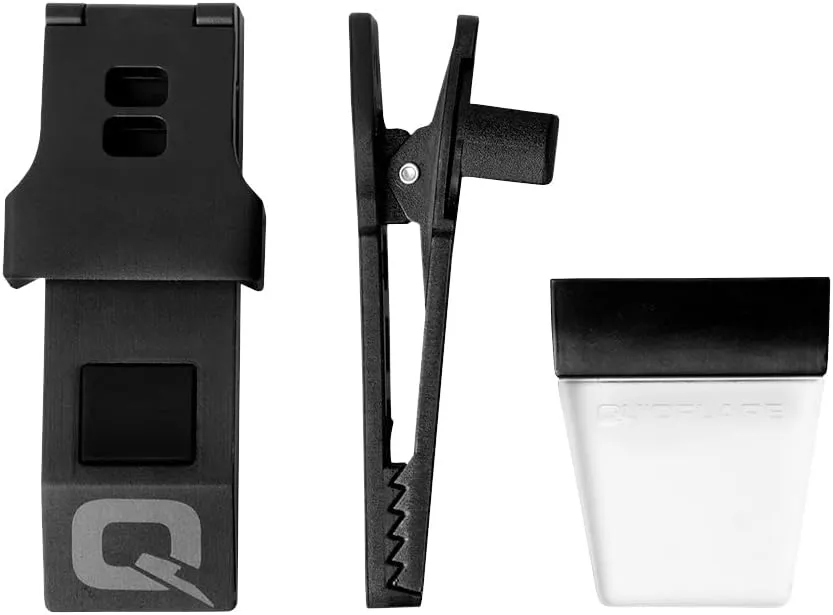 QUIQLITEX2 White LITE Hands-Free LED Pocket Light, 20-200 lumens, Safety Strobe, Aluminum Housing (USB Rechargeable)