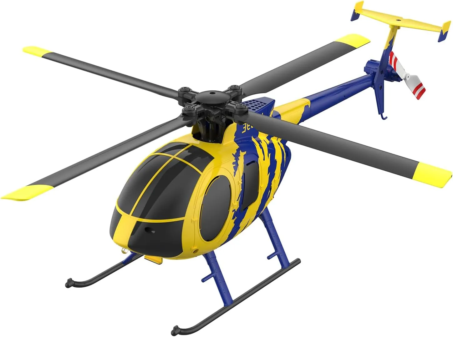 RC ERA C184 MD500 RC Helicopter, 2.4G 4CH Single-Propeller RC Helicopter with 6-Axis Gyro & One-Key Takeoff/Landing & Optical Flow Positioning for Adults & Beginners - 1 Battery