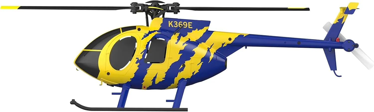 RC ERA C184 MD500 RC Helicopter, 2.4G 4CH Single-Propeller RC Helicopter with 6-Axis Gyro & One-Key Takeoff/Landing & Optical Flow Positioning for Adults & Beginners - 1 Battery