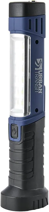 Rechargeable COB LED Work Light and Flashlight with Magnetic Base, 360-degree Rotating Hook, and 3 Modes Light for Car Repair and Maintenance, Household Use, Camping and More!