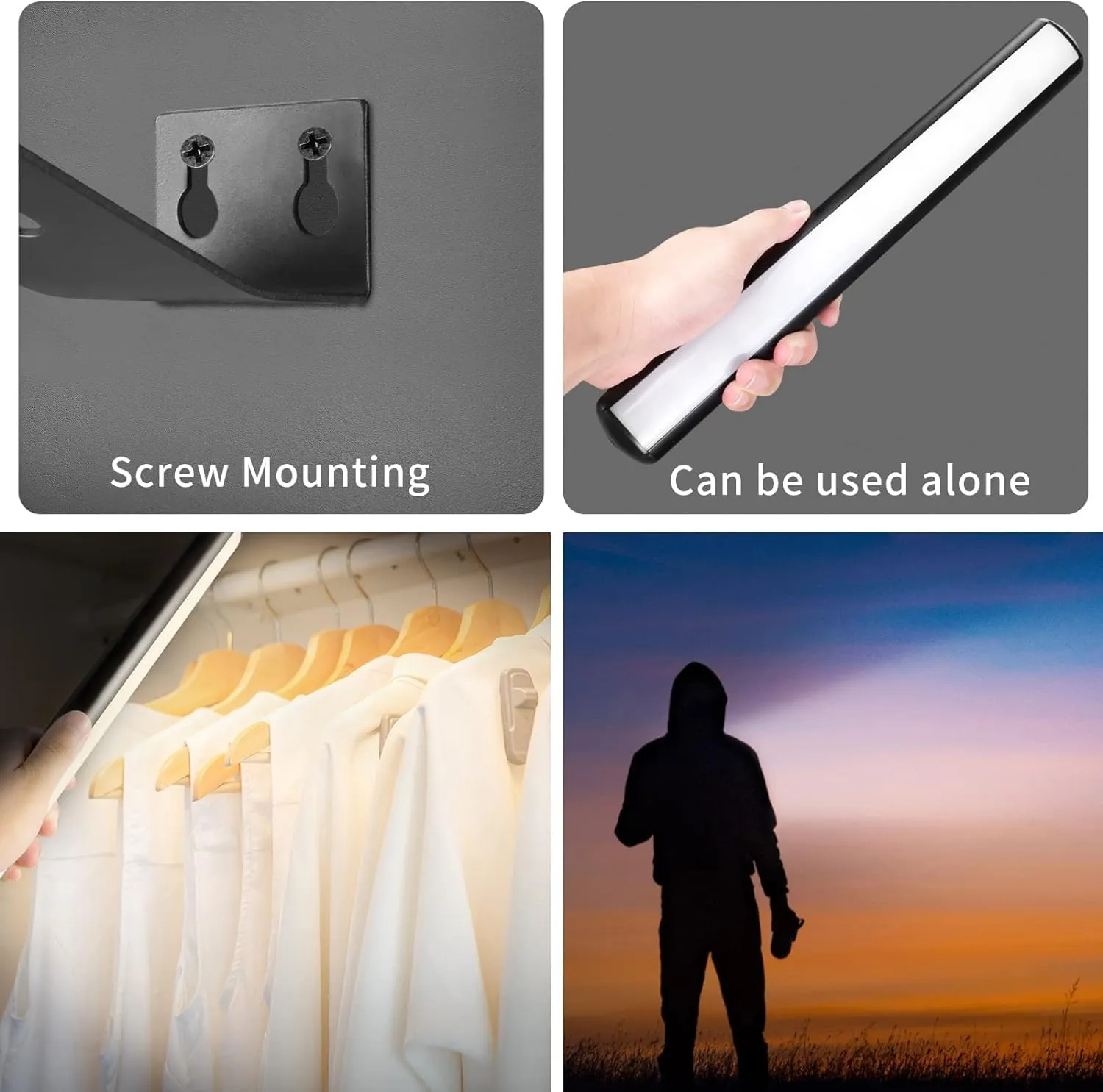 Rechargeable Picture Light, Cordless Picture Light for Paintings with 2 Remotes, Metal Picture Frame Light with 16 LEDs Head, 3Modes, 300LM Dartboard Light with Timer for Art, Black-2Pack