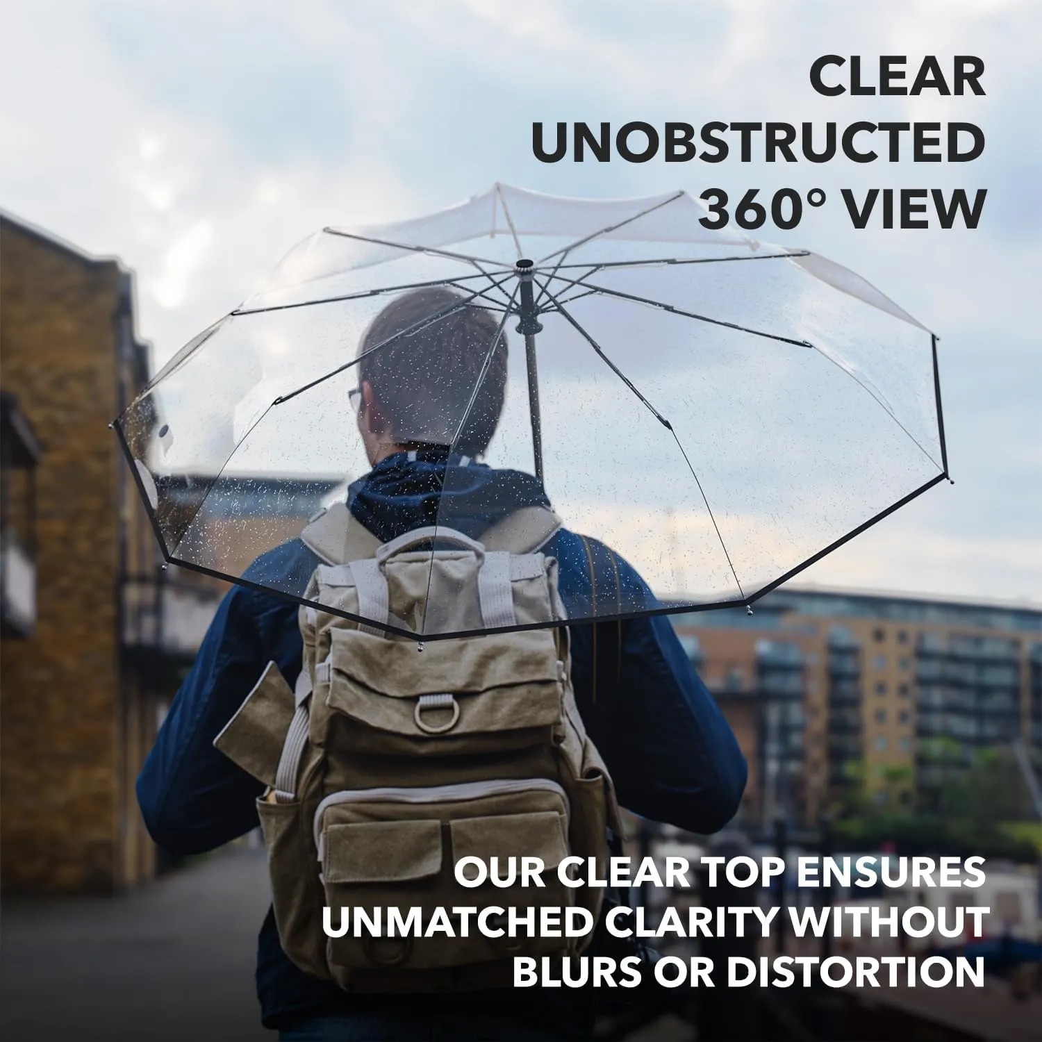 Repel Umbrella Windproof Travel Umbrellas for Rain - Easy Auto Open Close, Durable & Compact Umbrella, Strong Fiberglass Frame, Waterproof Canopy - Backpack, Purse, Portable Umbrella for Travel