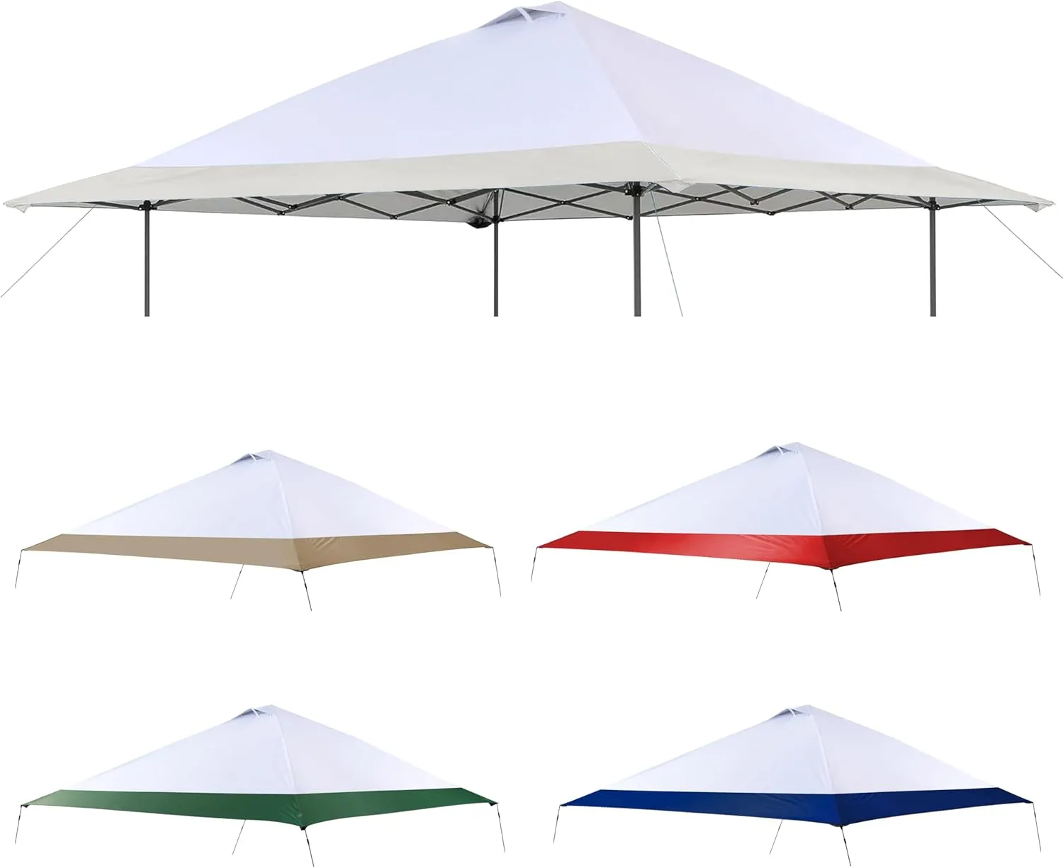 Replacement Cover Compatible with Coleman Oasis 13' x 13' Model:1606532, 2156426, 2156428 2157498, 2622040,Core Equipment #40155,#40363,#40325,Canopy Cover ONLY, (Beige)
