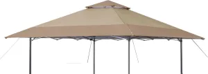 Replacement Cover Compatible with Eagle Peak 13' x 13' Instant Outdoor Canopy Frame, Canopy Cover ONLY, This Particular Replacement Cover Will Not Fit Any Other Models Gazebo, (Beige/Brown)