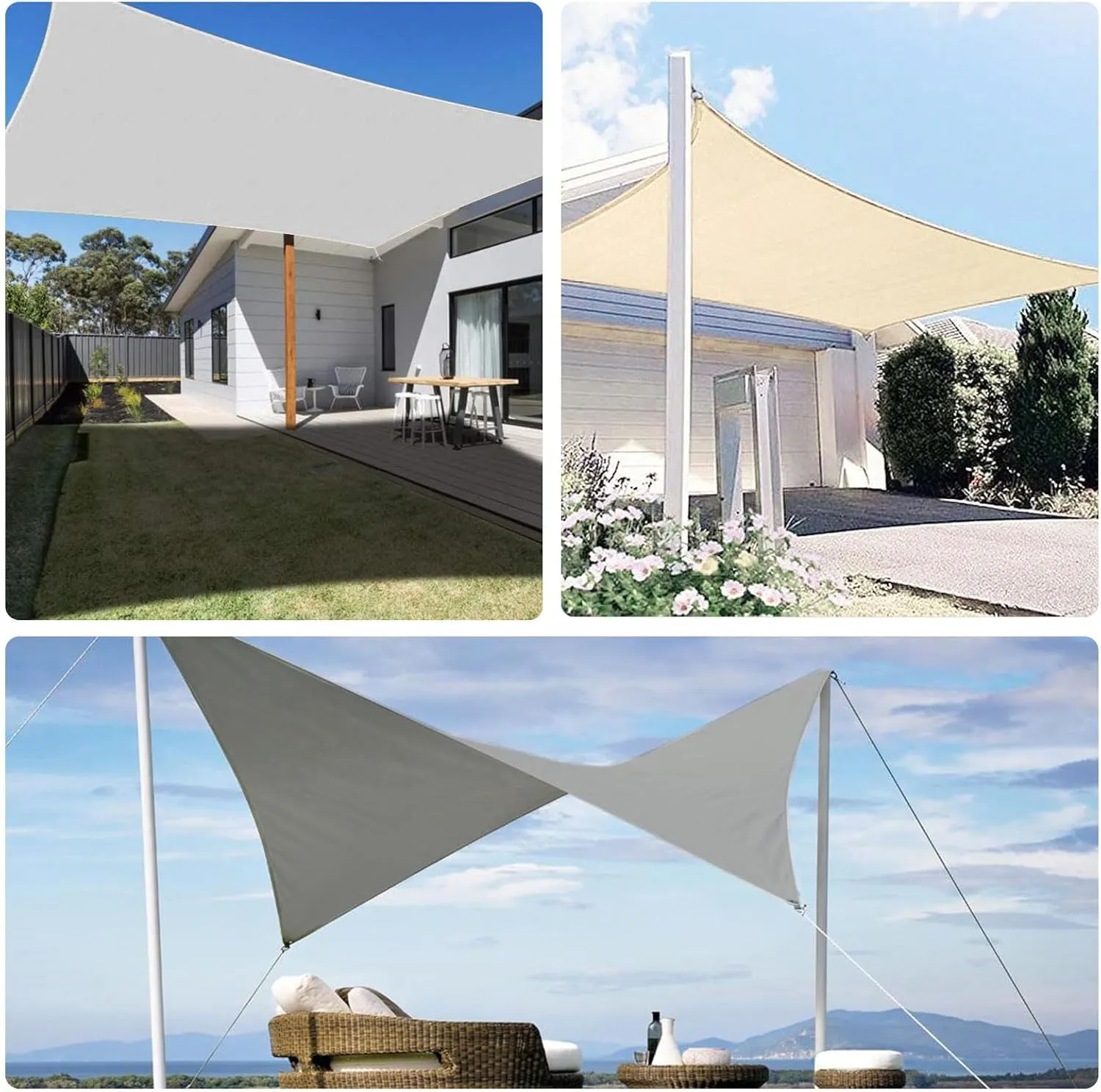 RICHIE Upgrade 12'x12' Sun Shade Sail Square Canopy, Water Resistant & UV Block Sunshade for Outdoor Patio Lawn Beach Garden Carport Backyard Deck Pergola, Rust Red