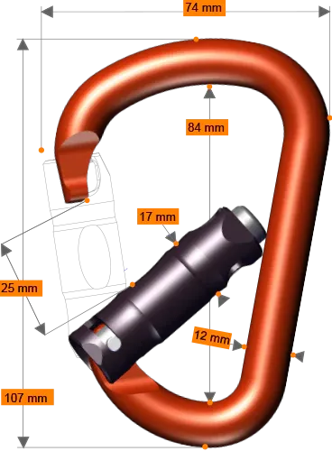 Rock Exotica - Pirate ORCA-Lock Carabiner
