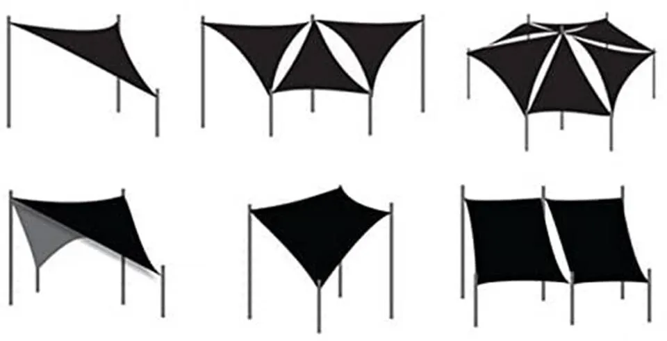 Rootz Sun Sail Canopy - Shade Awning - Sunshade - Up to 93% UV Protection - 160g/m² - 3m x 3m