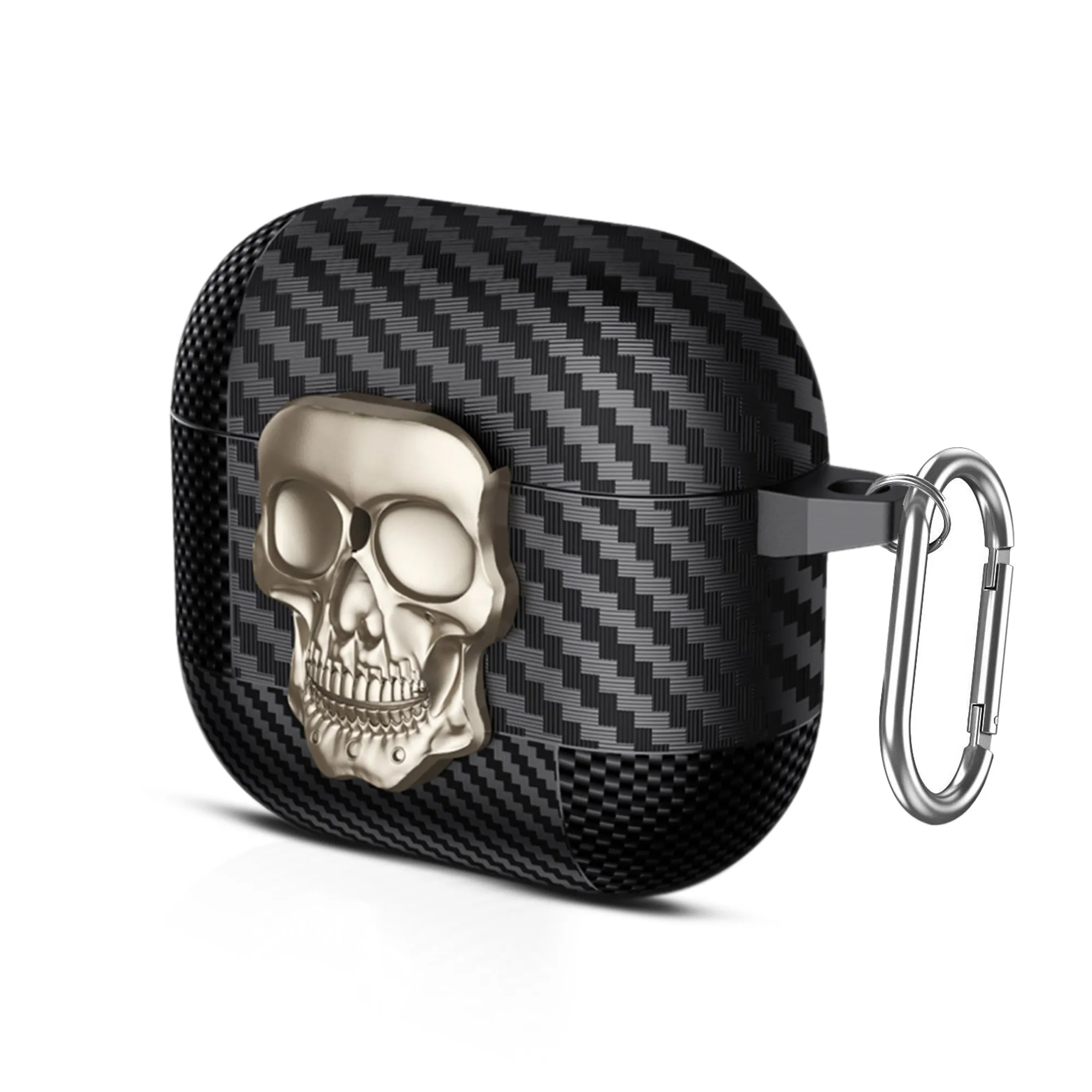 Rotating Skull Lock Edition AirPods Case Compatible With Airpods 4