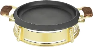 Round Grilled Fish Oven Aluminum Alloy Thickened Bullfrog Dry Pot Non-stick Round Baking Pan(GD-SG,30cm)
