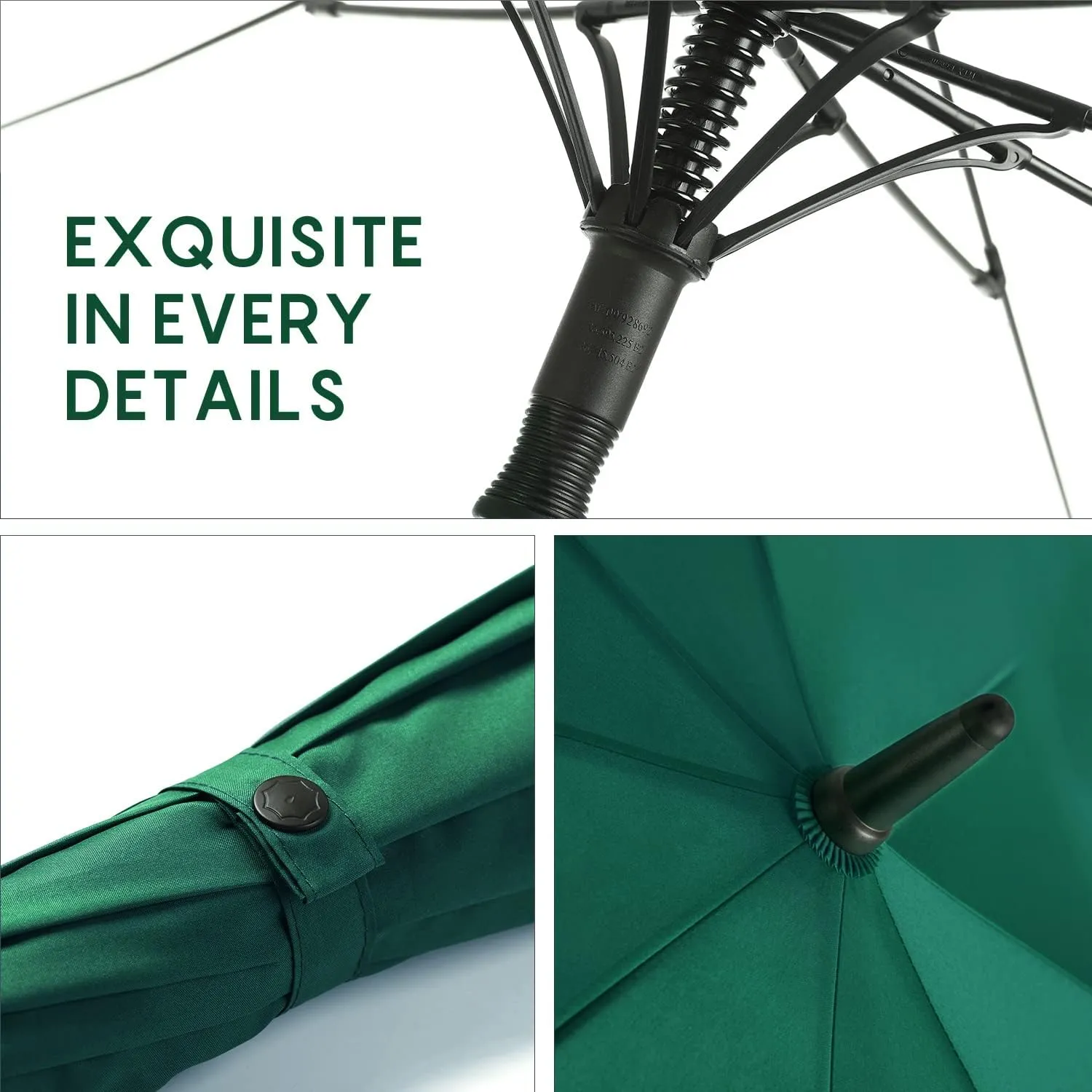RUMBRELLA 55/62 Inch UV Golf Umbrella Large Oversize Double Canopy Vented Windproof Auto Open Stick Umbrella